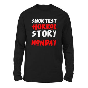 Shortest Horror Story - Monday Men/Unisex Drop Shoulder Sweatshirt in Black color